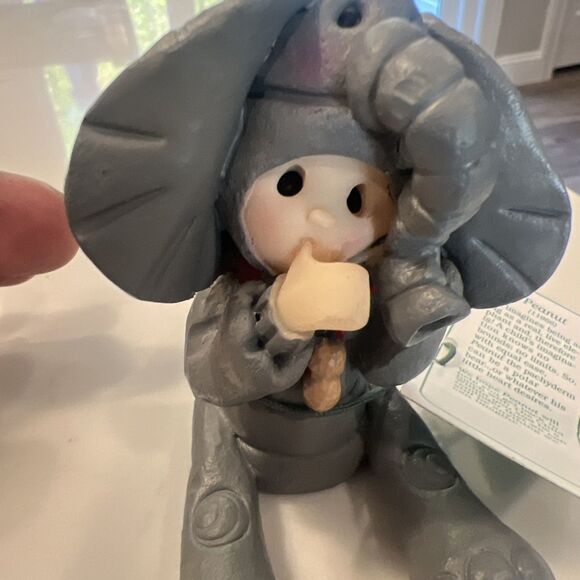 Lefton The Child Within Peanut Statue 1999 Child With Elephant Costume - Picture 4 of 11